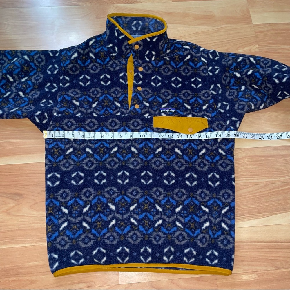 Patagonia Synchilla fleece Snap T Pullover blue Tundra Cluster half zip size XS - Picture 8 of 16